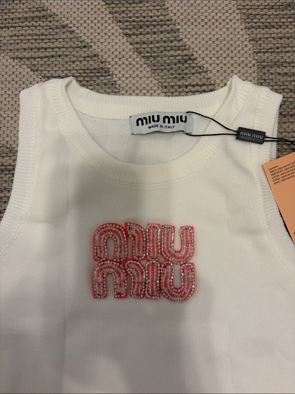 Miu miu embellished knit tank top - Picture 3 of 4